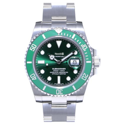 メンズ腕時計 NoobFactory製 防水 人気 日付 機械式（自動巻き）腕時計 高級品 男性用 蓄光あり文字盤 (Green5) [並行輸入品]